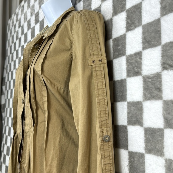 Converse One Star Dress Button down long sleeve size S kakhi tan - Picture 4 of 9